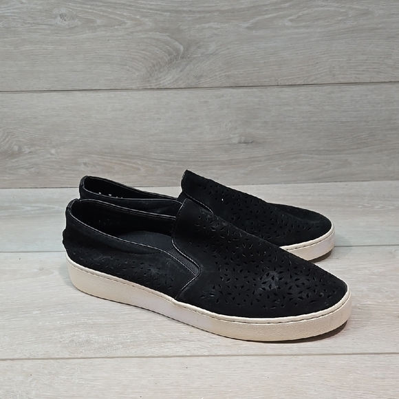 Vionic Women Midiperf Suede Black Slip-On Shoes Sz 10 - Picture 1 of 14